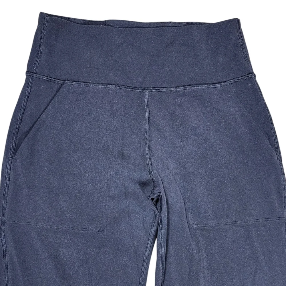 Lululemon Align High Rise Cropped Joggers Womens 4 Black